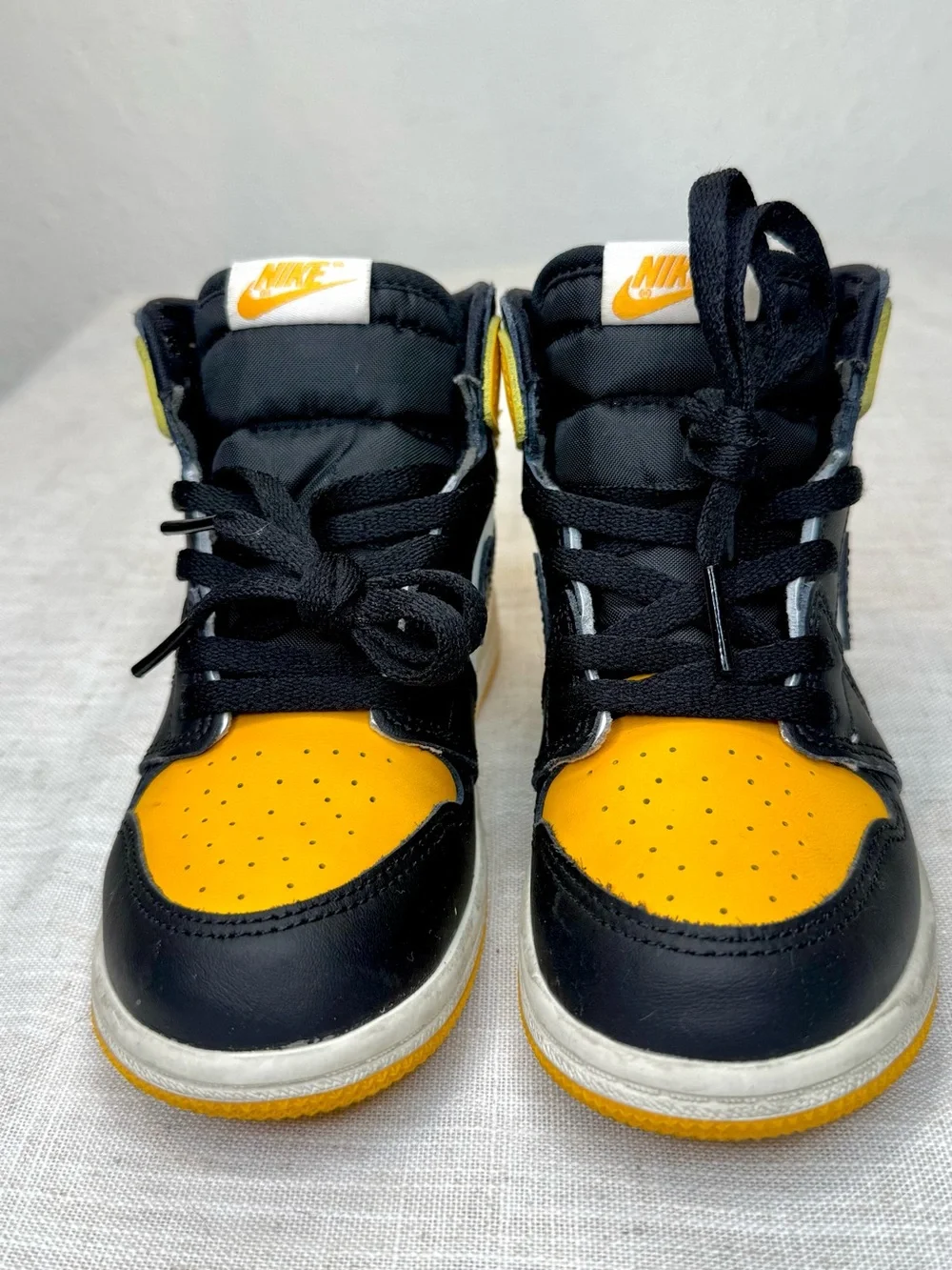 Nike Kids Air Jordan 1 High OG TD - Taxi Black/Yellow/White
